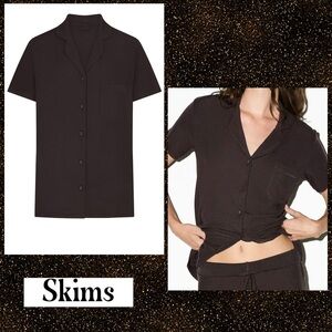 Skims Soft Lounge Sleep Short Sleeve Top Phoenix